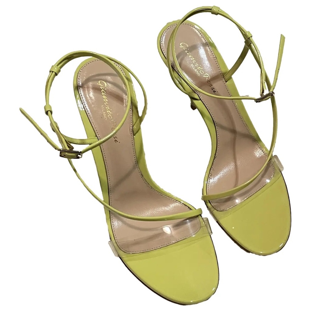 Gianvito Rossi patent leather strappy heels